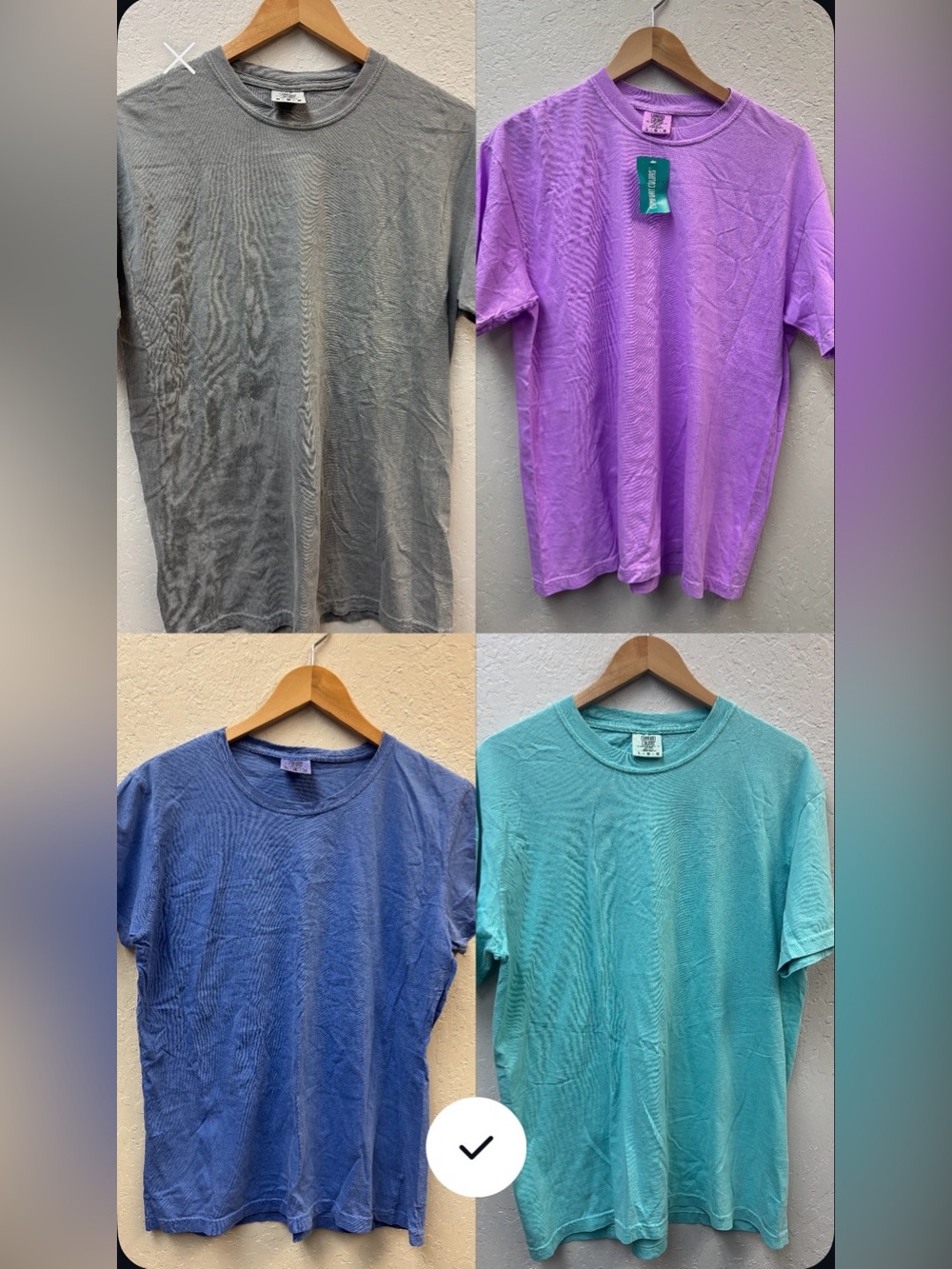 Set of 5 collective colors shits all perfect condition mens size large